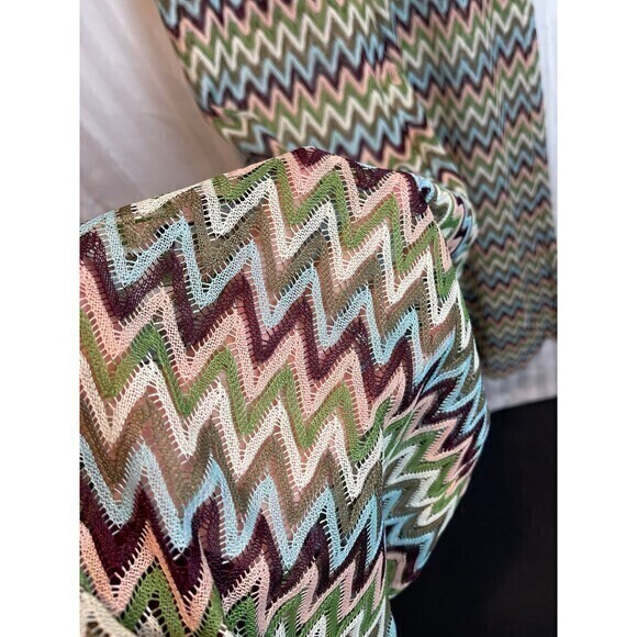 Beivy Green Crochet Wide Leg Pant Size Small‎ RefM036 - Picture 8 of 8